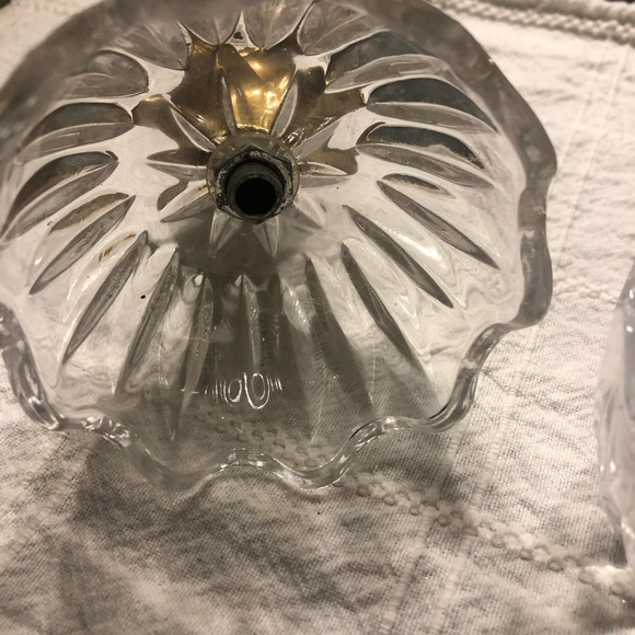 Vintage Crystal Cut Glass and Brass Pineapple Jar - Picture 6 of 7